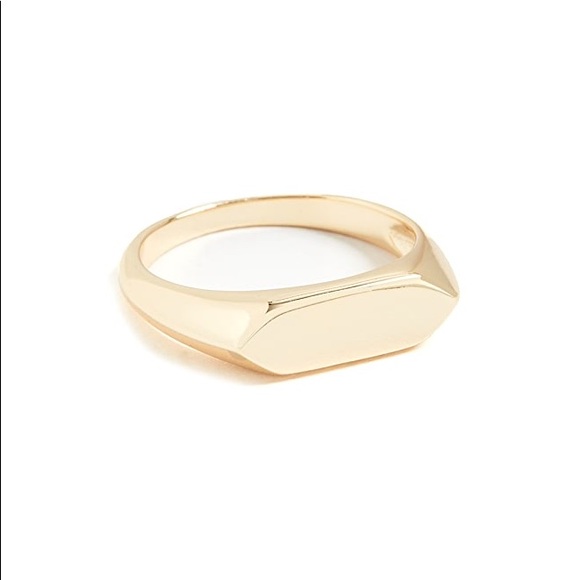 SHASHI Jewelry - SHASHI Dynasty Signet Ring Gold Size 5 Shopbop REVOLVE M43
